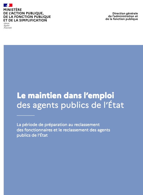 Le  maintien dans l'emploi des agents publics de l'État
