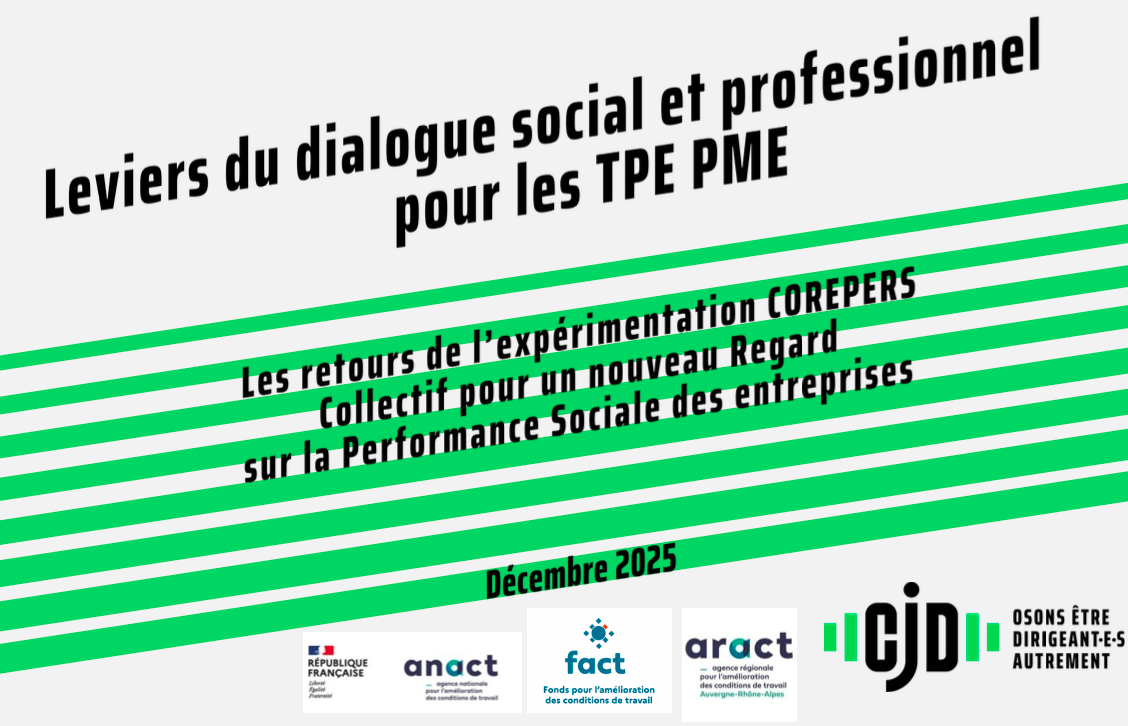 Leviers de dialogue social et professionnel pour les TPE PME