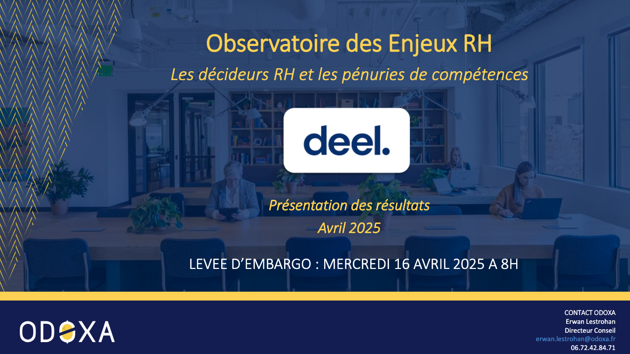 Observatoire des enjeux RH. Les décideurs RH et les pénuries de compétences.