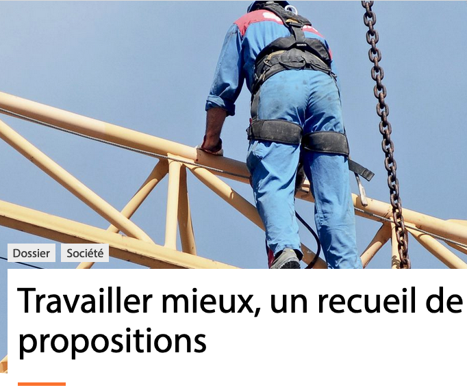 Vignette document Travailler mieux, un recueil de propositions