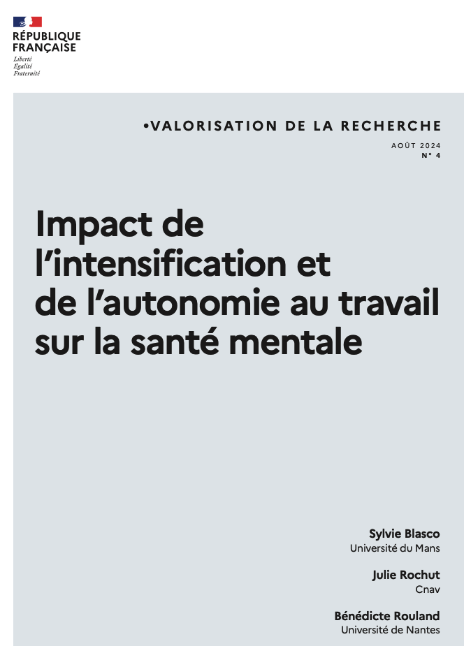 Impact de l’intensification et de l’autonomie au travail sur la santé mentale