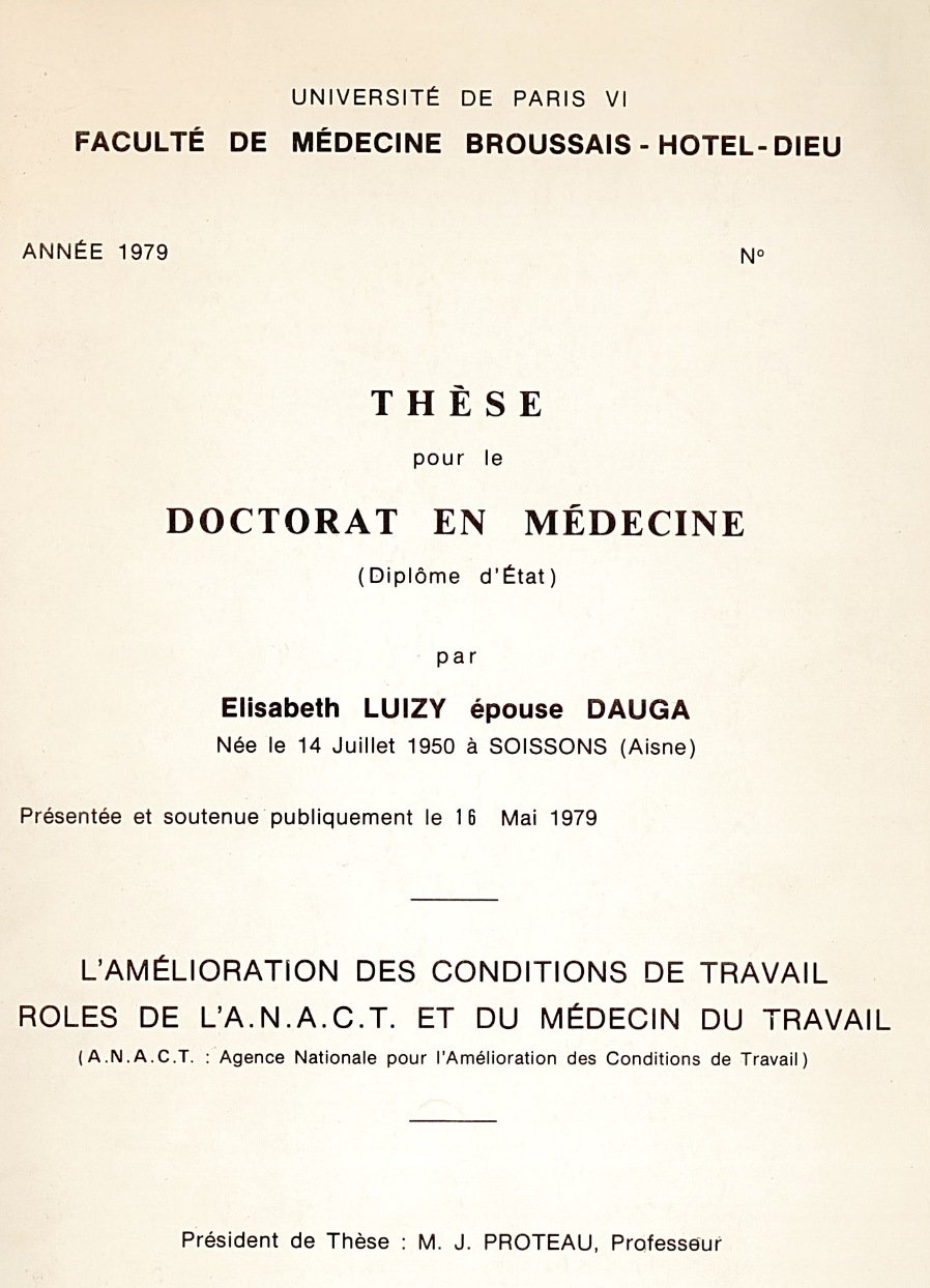L'amélioration des conditions de travail : rôles de l'Anact et du médecin du travail
