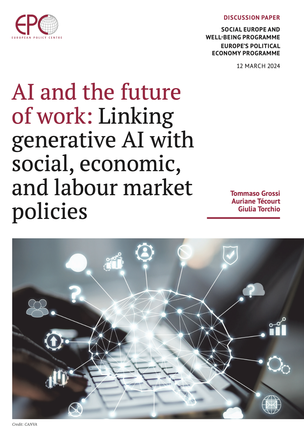 AI and the future of work: Linking generative AI with social, economic, and labour market policies
