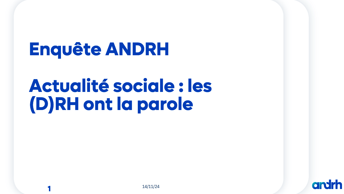 Actualité sociale : les (D)RH ont la parole